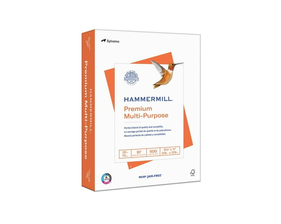 Hammermill Premium Multi-Purpose White Printer Paper, Letter Size, 20 lb, 97 Bright, 500 Sheets