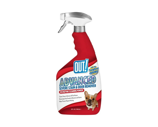 OUT! Advanced Severe Stain & Odor Remover Dog Spray Cleaner