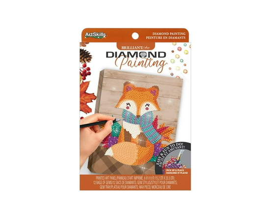 ArtSkills Brilliant Art Diamond Painting, Autumn Fox