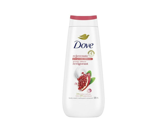 Dove Body Wash for 24H Lotion-Soft Skin Pomegranate & Hibiscus Scent Rejuvenate, 325 ml - 325 mL