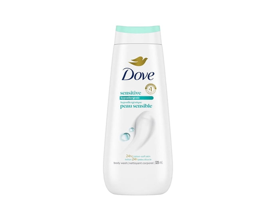 Dove Body Wash for 24H Lotion-Soft Skin Hypoallergenic Sensitive, 325 ml - 325 mL