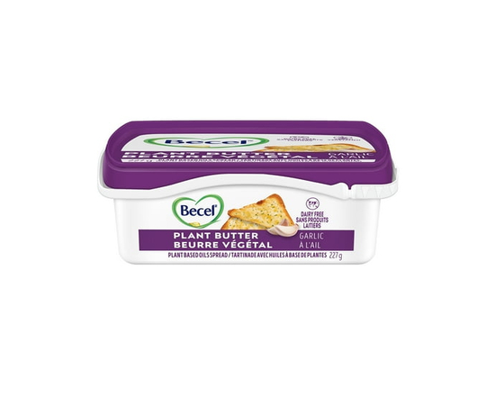 Dairy Free Becel Plant Butter Garlic 227g Tub - 227g