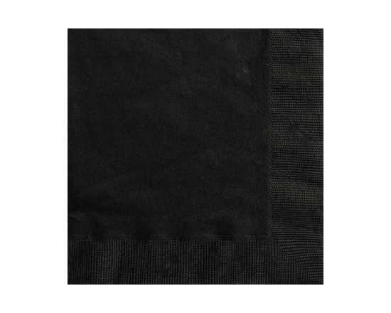 Midnight Black Lunch Napkins, 20ct