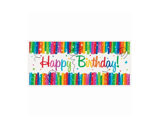 Unique Party Favors Happy Birthday Giant Banner