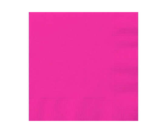 Neon Pink Solid Lunch Napkins, 65ct