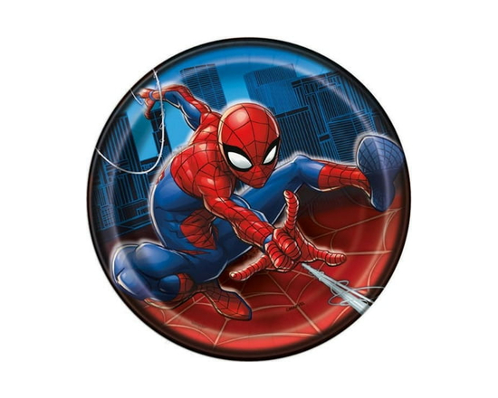 8 assiettes à dessert Spidermant, 7 po - 7 pouces