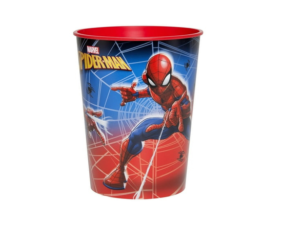 Spiderman Birthday Plastic Cup, 16oz. - 16 oz