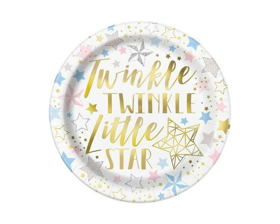 Twinkle Twinkle Little Star 9" Plates, 8CT - 9"