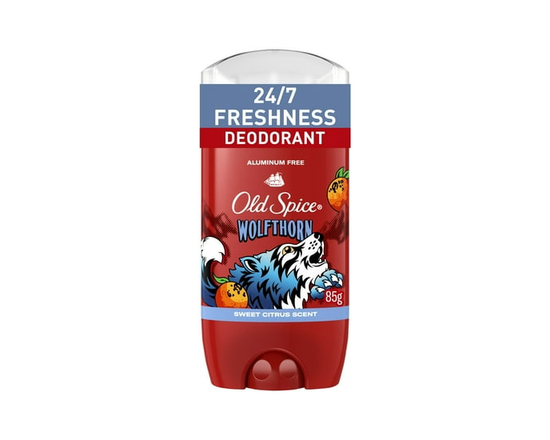 Old Spice Aluminum Free Deodorant for Men, 24/7 Freshness, Long Lasting Odor Protection, Legendary Fragrance, Wolfthorn, Sweet Citrus Scent - 3 oz