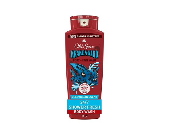 Nettoyant pour le corps Old Spice pour hommes, Krakengard, mousse longue durée - 24 fl oz