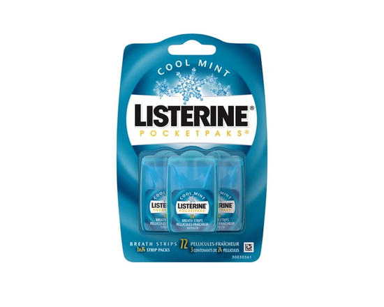Listerine Pocketpaks Cool Mint, 72 Breath Strips - One Size