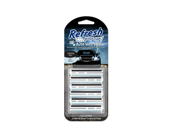 Assainisseur d’air pour le système de ventilation de voiture Refresh Your Car! (parfum Vif éclair/Blizzard, emballage de 6