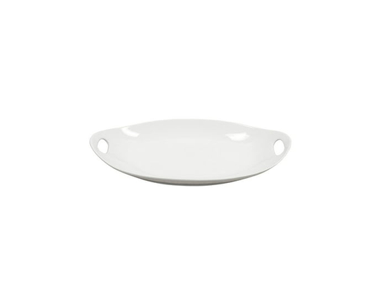 Better Homes & Gardens White Porcelain Tray with Handles - 19 IN