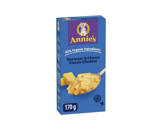 Macaroni au fromage Cheddar classique d'Annie's, repas pour enfants, 170 g - 170 g