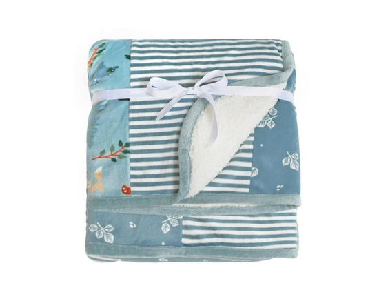Modern Moments by Gerber Baby 1 Pack Patchwork Blanket - One Size (Blue)