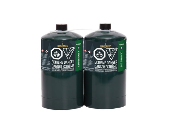 Bouteille de gaz de camping au propane Bernzomatic - Paquet de 2 - 16 oz