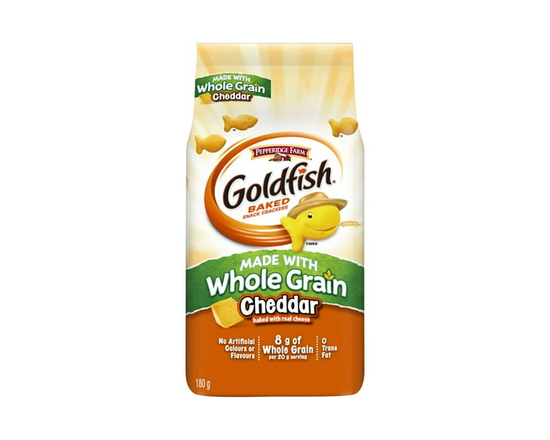 Goldfish® Cheddar Baked with Whole Grain Snack Crackers 180g Bag - 180g