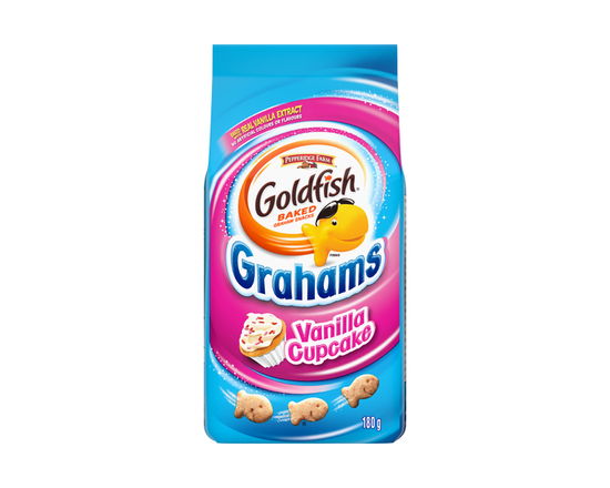 Goldfish® Vanilla Cupcake Baked Graham Snacks (180g Bag) - 180g
