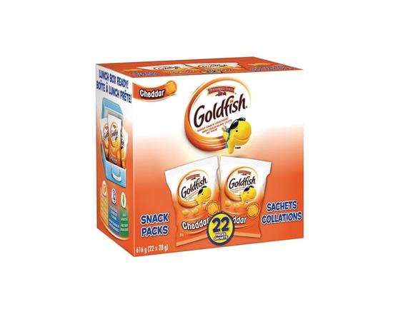 GOLDFISHMD CHEDDAR EN EMBALLAGE DE 22 SACHETS - 22 x 28 G