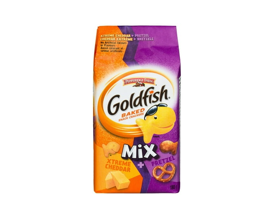 Pepperidge Farm® Goldfish® Mix Xtreme Cheddar and Pretzel Crackers (180g Bag) - 180 g