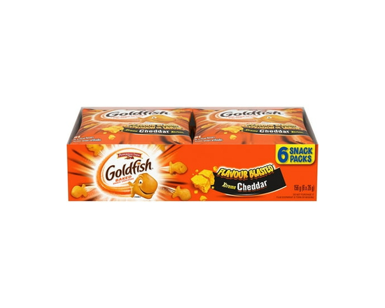 Goldfish® Flavour Blasted® Xtreme Cheddar Crackers Snack Packs 6 x 26g - 6 x 26g