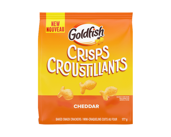 Goldfish® CRISPS Cheddar Cheese Baked Chip Crackers, 177g Bag - 177 g