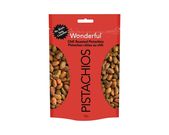 Wonderful Pistaches Sans Coquilles Pistaches rôties au chili, Sachet de 155 g - 155 g