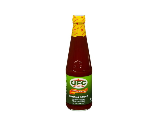 UFC Banana Sauce Regular 550g per Bottle - Banana Ketchup/Sauce - 19.40 oz