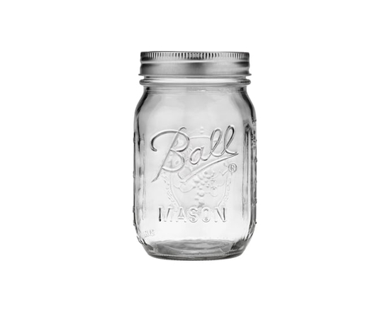 Ball Mason Jars with Lids & Bands, Regular Mouth, 236 mL (8 oz),