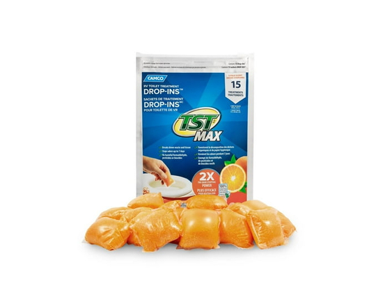 Camco TST Max RV Toilet Treatment Drop-Ins - Citrus Scent - 15