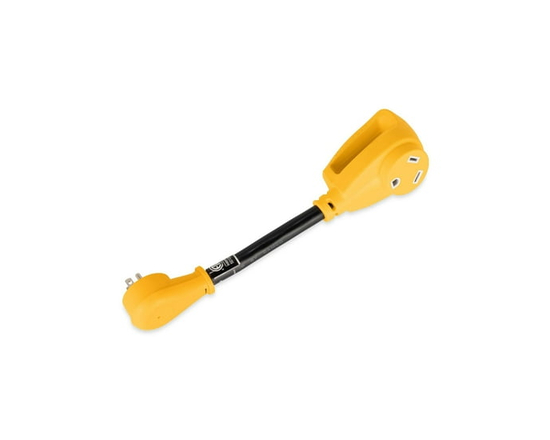 Adaptateur électrique PowerGrip(MC) 15 A (M)/30 A (F) 55163 de 30,4 cm (12 po) pour VR de Camco, en forme d'os à chien