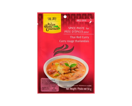 Asian Home Gourmet Spice Paste for Thai Red Curry - 50g