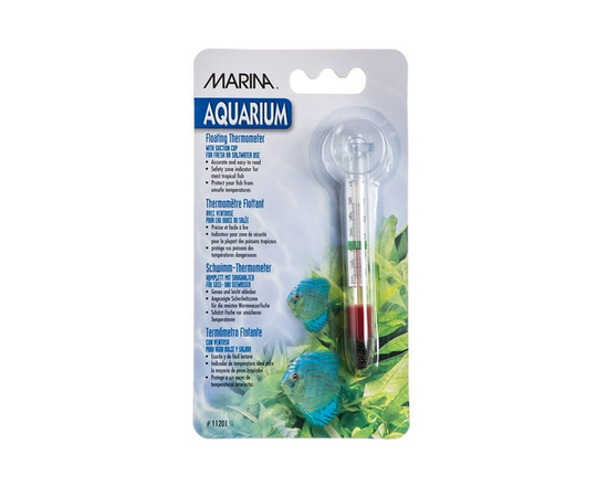 Marina Floating Aquarium Thermometer with Suction Cup, Celsius and Fahrenheit