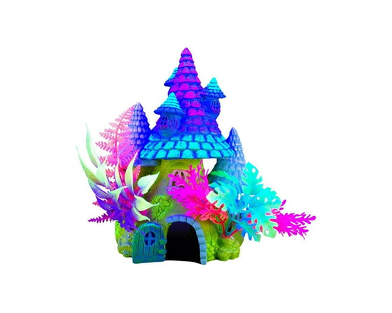 Marina iGlo Aquarium Aquarium Ornament, Skull Castle - 8 in L x 4.25 in W x 8 in H