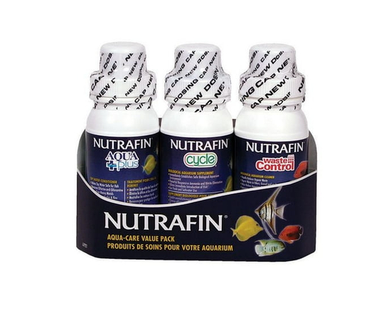 Nutrafin Aquarium Water Care Aqua-Care Value Set, 3 pack - 3 x 120 mL (4 fl oz)