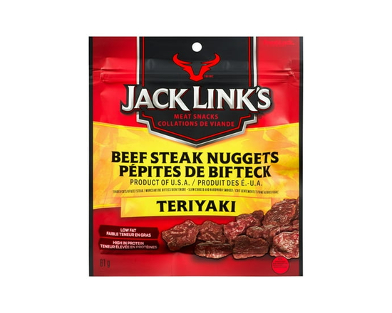 Jack Link's Teriyaki Beef Steak Nuggets 81G - 81g