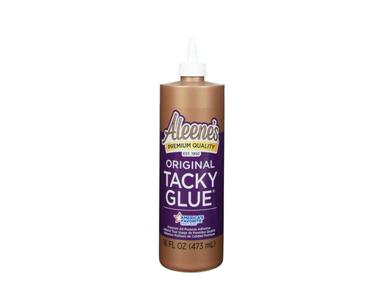 Aleene’s Original Tacky Glue Mini Bottle – All-Purpose Craft Adhesive, 45-Minute Fast-Drying, Clear, Nontoxic, Strong Hold, 0.66 fl. oz. - 16 fl oz