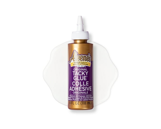 Aleene’s Original Tacky Glue 4 fl oz – Non-Toxic All-Purpose Craft Adhesive, Thick Fast-Drying Formula with 40-Minute Dry Time - 4 fl oz