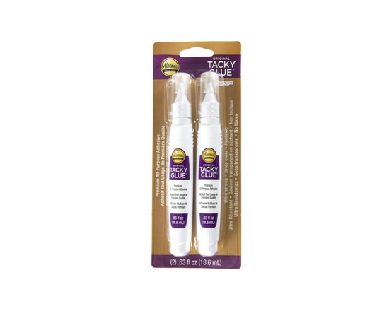 Aleene's Original Tacky Glue Pen 2-Pack – Nontoxic, Thick, All-Purpose Adhesive for Crafts, DIY, Hobbies, School Projects, and Household Repairs – Per