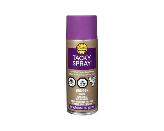 Aleene's Crystal Clear Tacky Spray Adhesive, 11 oz, Multipurpose, Dries Clear, Permanent Bond for Paper, Photos & Crafts - 11 oz