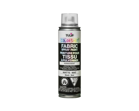 Couleur instantanée pour tissus en vaporisateur ColorShot de Tulip en noir - 3 fl Oz