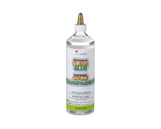 Create Basics 8 Oz. All Purpose Clear Glue, Perfect for Crafts, Classrooms, Group Activities and More - 16 oz