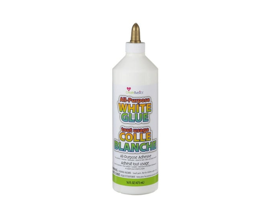Create Basics 4 Oz. All Purpose Tacky Glue, Perfect for Crafts, Classrooms, Group Activities and More - 16 oz