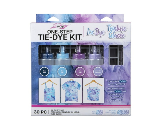Kit Tie-Dye Ice Dye One-Step Tulip, Activité amusante, Cadeau d’anniversaire, Mode créative, Teintures permanentes et éclatantes pour vêtements, 4 cou
