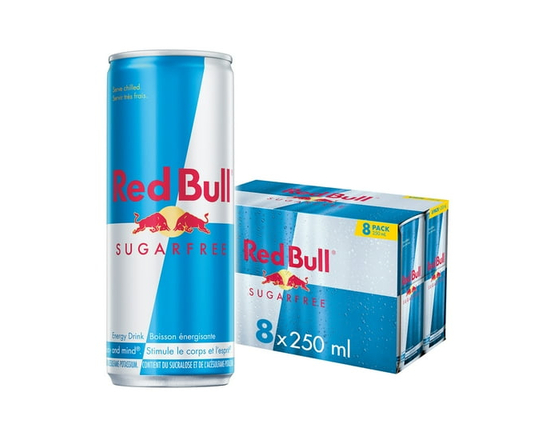 Red Bull Energy Drink, Sugar Free, 250 ml (8 pack) - 250 mL