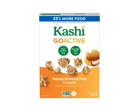 Kashi GoActive Honey Almond Flax 501g - Cereal Box