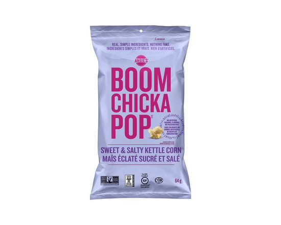 Angie's BOOMCHICKAPOP® prêt-à-manger, sans gluten, sans OGM, maïs éclaté végétalien sucré et salé, 64 g