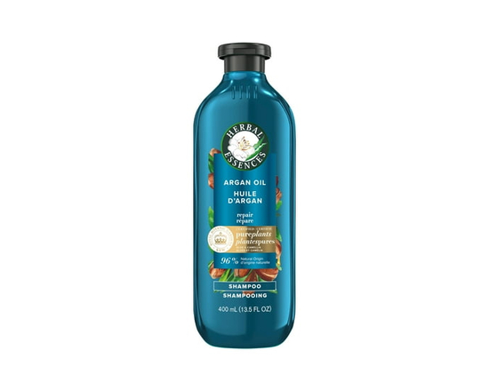 Herbal Essences Argan Oil Paraben Free Shampoo, Hair Repair, with Certified Camellia Oil and Aloe Vera, For All Hair Types, Especially Damaged Hair