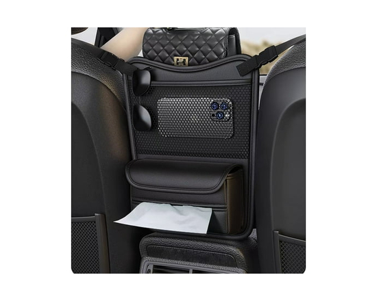 Auto Drive In-Between Car Seat Storage Organizer & Seat Barrier leather - Universal