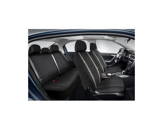 Auto Drive 3-Piece Diamante BIing Seat Cover Front and Bench Cover - Universal